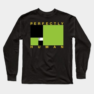 Perfectly Human - Agender Pride Flag Long Sleeve T-Shirt